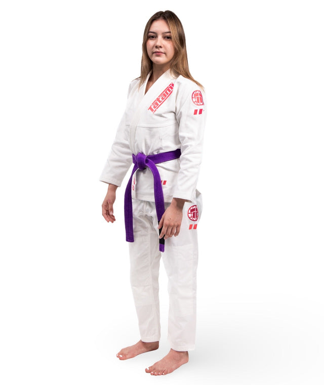Ladies Pro Series Gi - White & Wild Rose